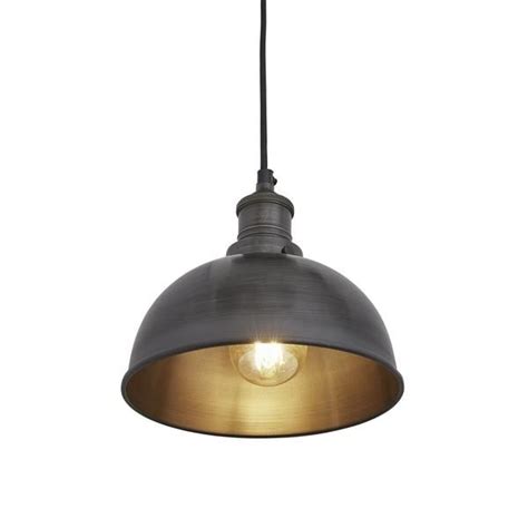 Brooklyn Dome Pendant Light 8 Inch Pewter Dome Pendant Lighting