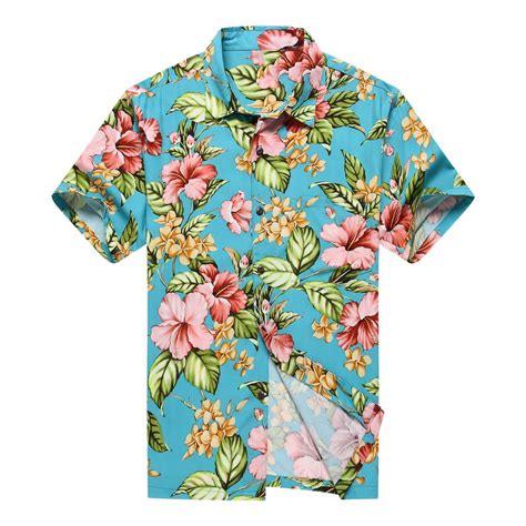 Made In Hawaii Men S Hawaiian Shirt Aloha Shirt Pink Hibiscus With