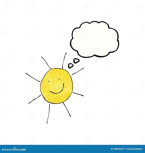 Child S Drawing of Sunny Weather Stock Vector - Illustration of grunge ...