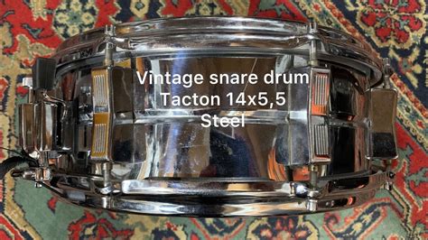 Vintage Snare Drum Tacton 14x5 5 Steel Youtube