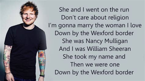 Nancy Mulligan Lyrics From Ed Sheerans New Album Divide Nancy