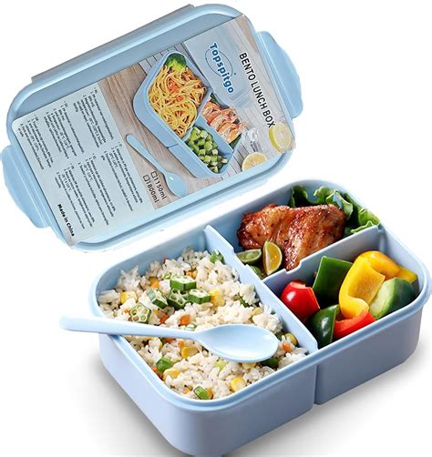 Topspitgo Porta Pranzo Lunch Box Ermetico Con Posate Cucchiaio Porta