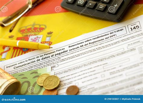 Modelo 145 Spanish Tax Form Dedicated To Personal Income Tax IRPF