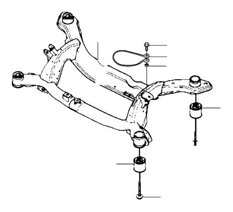 2013 Volvo XC60 Suspension Subframe Crossmember FC 22 FC 25 CH