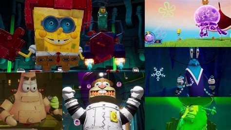 Spongebob Squarepants Battle For Bikini Bottom Boss Battles Old Vs New