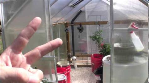 Small Solar Greenhouse Heat Sink Youtube