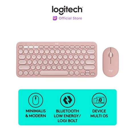 Jual Logitech Pebble 2 Combo Keyboard Dan Mouse Wireless Bluetooth Tonal Shopee Indonesia