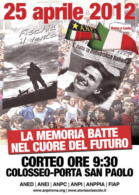 ANPI Provinciale Di Roma 25 Aprile CORTEO Dall ARCO Di COSTANTINO A