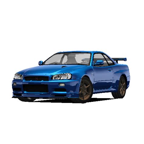 Nissan Skyline Gt R R34 Car Sports Vehicle Transparent