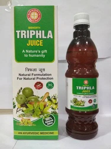 Natural Herbal Triphala Juice Pack Type Bottle At Rs 55 Bottle In Delhi