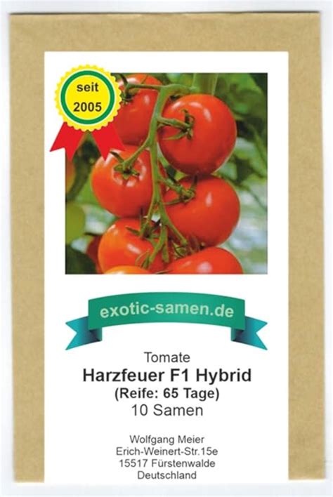 Tomate Harzfeuer F1 Hybrid legendär platzfest