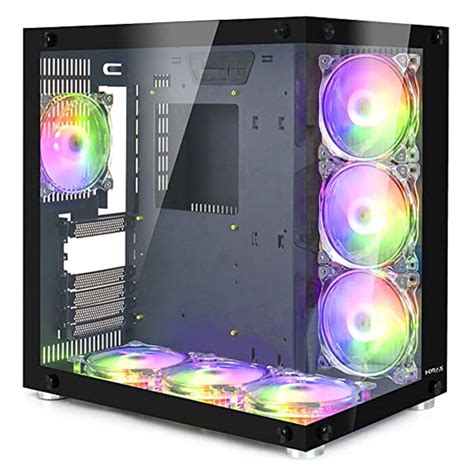 Gabinete Gamer Motospeed Hyrax Preto Atx Vidro Temperado Hgb700p