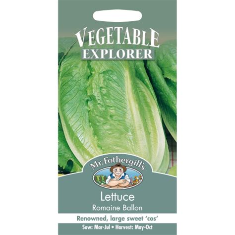 Mr Fothergills Pictorial Packet Vegetable Lettuce Romaine Ballon