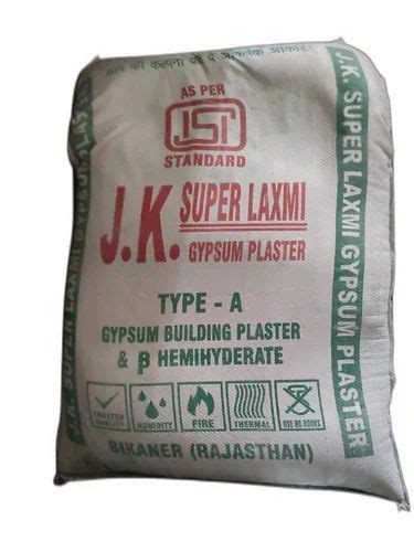 J K Super Laxmi Gypsum Plaster Packaging Type Bag Packaging Size