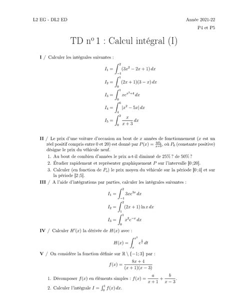 Td Td Math Matiques Gea Ua Studocu