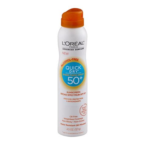 Loreal Paris Advanced Suncare Quick Dry Sheer Finish Spray Spf 50 4