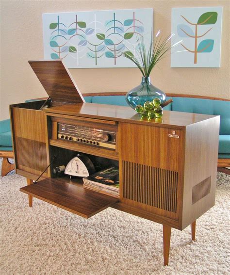 Sleek And Simple Lines Grundig Stereo Console Model Ks650u Vintage Stereo Cabinet Vintage