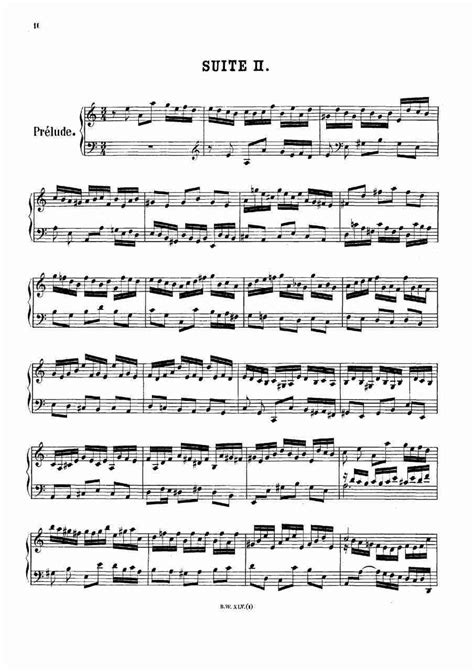 Bach J S English Suite No 2 In A Minor BWV 807