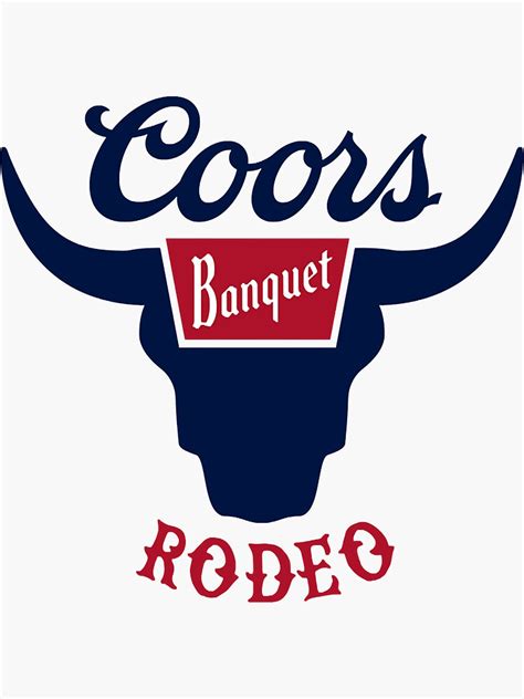 "Coors Banquet Rodeo Logo Distressed" Sticker for Sale by ocampoajke ...