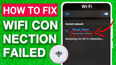 How To Fix Wifi Connection Failed Any Device Wifi Connection