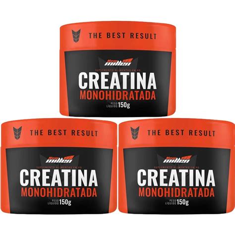 Kit X Creatina Monohidratada G New Millen Otimanutri