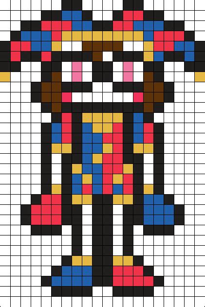 Pomni Tadc Perler Perler Bead Pattern Bead Sprites Characters