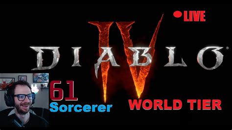 DIABLO IV SORCERESS WORLD TIER 3 61 Arc Lash MAYBE TRY HARDCORE