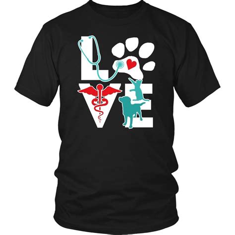 Veterinary T Shirt Veterinarian Love Cat And Dog Teelime Unique T