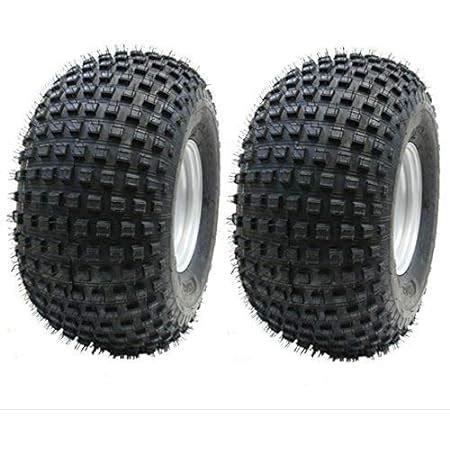 Parnells 22x11 00 8 2 Knobby Tyres On 4 Stud Rim ATV Trailer Quad