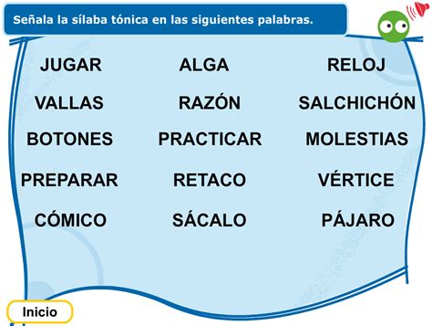 El Blog De Tercero La SÍlaba TÓnica