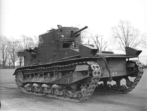 Vickers Medium Mk 1 Tank Of The Royal Tank Regiment At Colchester