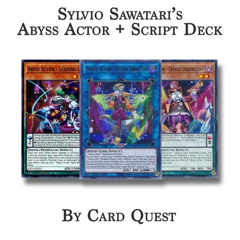 Yu Gi Oh Arc V Sylvio Sawatari S Complete Abyss Actor Abyss Script