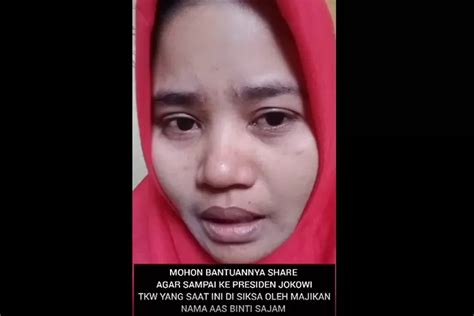 Viral TKW Asal Bekasi Minta Bantuan Presiden Agar Dipulangkan Disiksa