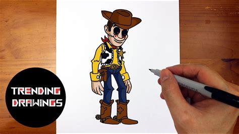 How To Draw FNF Woody EXE YouTube