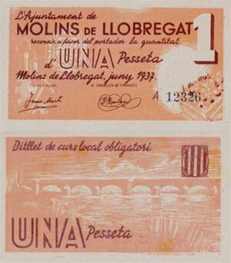 Peseta Molins De Llobregat Commune De Molins De Llobregat Numista