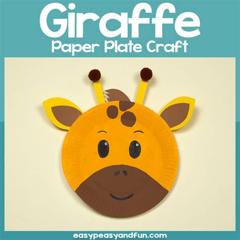 Paper Plate Giraffe Craft - Easy Peasy and Fun