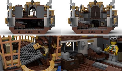 We'd Like to Take a Flight in This LEGO Steampunk Airship