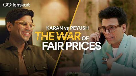 The War Of Fair Prices Ft Karan Johar Peyush Bansal Lenskart Youtube