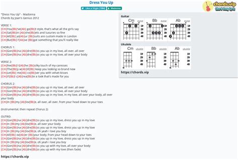 Chord Dress You Up Tab Song Lyric Sheet Guitar Ukulele Chordsvip