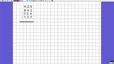 Schriftliche Subtraktion Mit Subtrahenden Activinspire Youtube