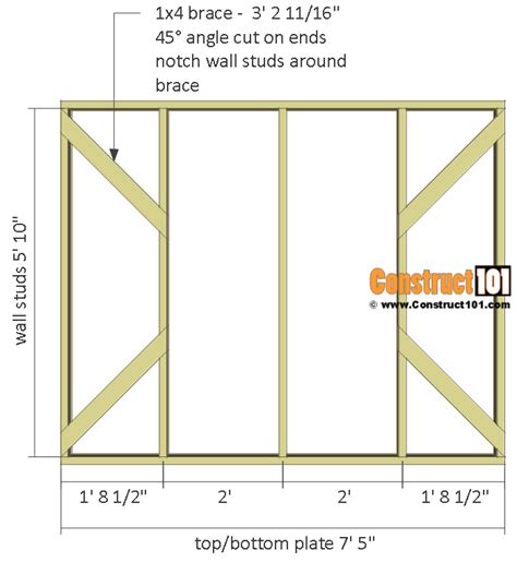 Chicken Coop Run Plans 10x8 Step By Step Construct101 Diy Chicken