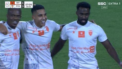 اهداف مباراة الفيحاء والرياض 3 1 الدوري السعودي بطولات