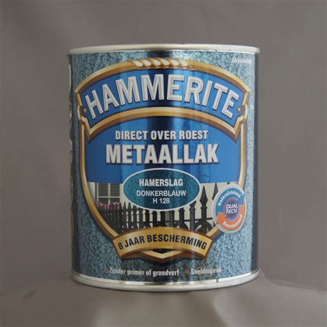 Hammerite Hamerslag Metaallak Donkerblauw Ml Bol