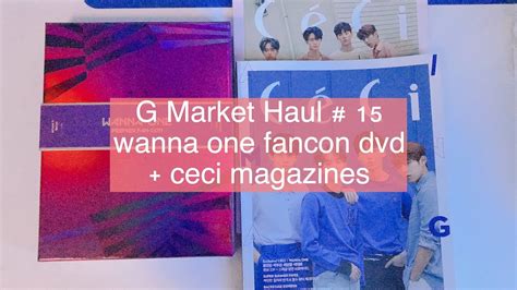 G Market Haul 15 Wanna One 워너원 Premier Fancon Dvd June 2018 Ceci