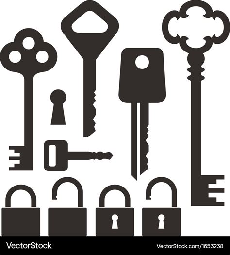 Key Lock Royalty Free Vector Image Vectorstock