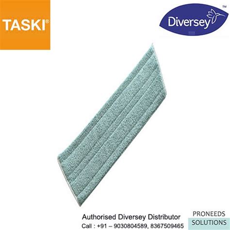 Green Microfiber Taski Standard Dry Mop For Cleaning Size 40 And 60 Cm