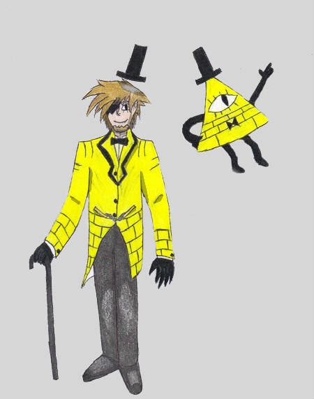 Bill Cipher Humanized Color By Bluefallendreams On Deviantart