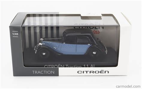 NOREV AMC019837 Scale 1 43 CITROEN TRACTION AVANT 11CV 1935 BLUE BLACK