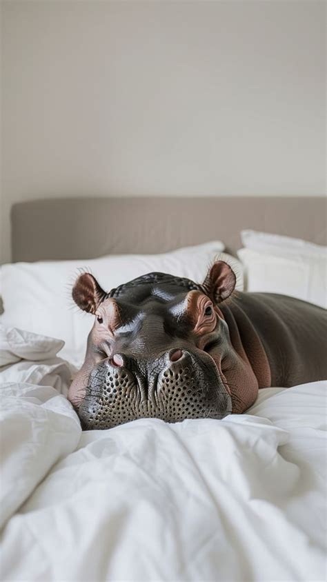 Animal Hippo Bed Furniture Free Photo Rawpixel