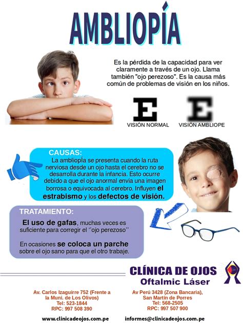 Clínica de Ojos Oftalmic Láser AMBLIOPÍA